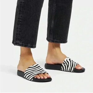 Fitflop Animal Print Slide On Sandals